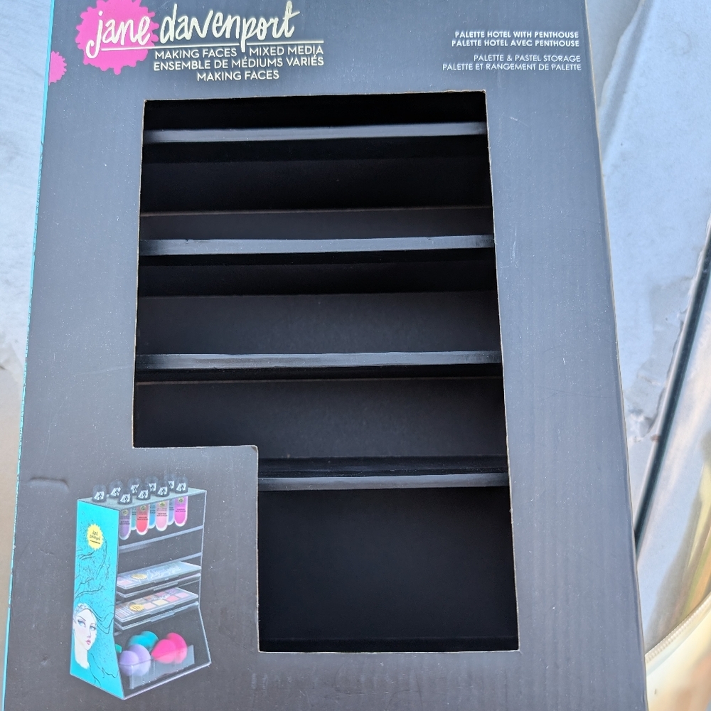 ❌Sold❌Black Mixed Media Storage Organizer